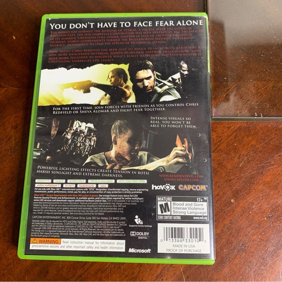 XBox 360 Resident Evil 5 Video Game - Picture 3 of 5